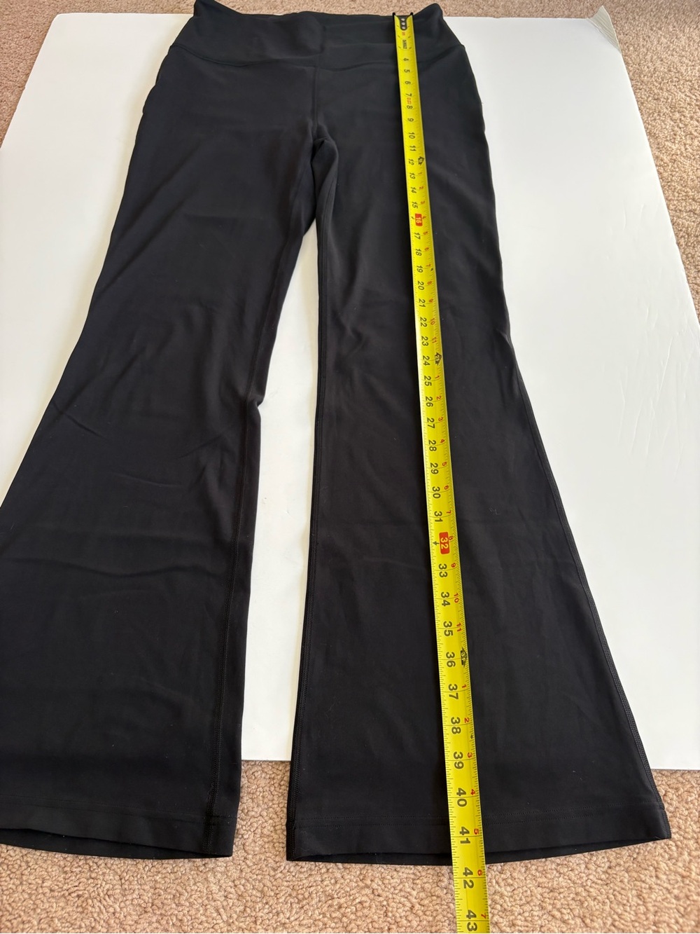 Lululemon Groove Nulu High Rise Flare Pants Size 10 Black *see description - Picture 10 of 10